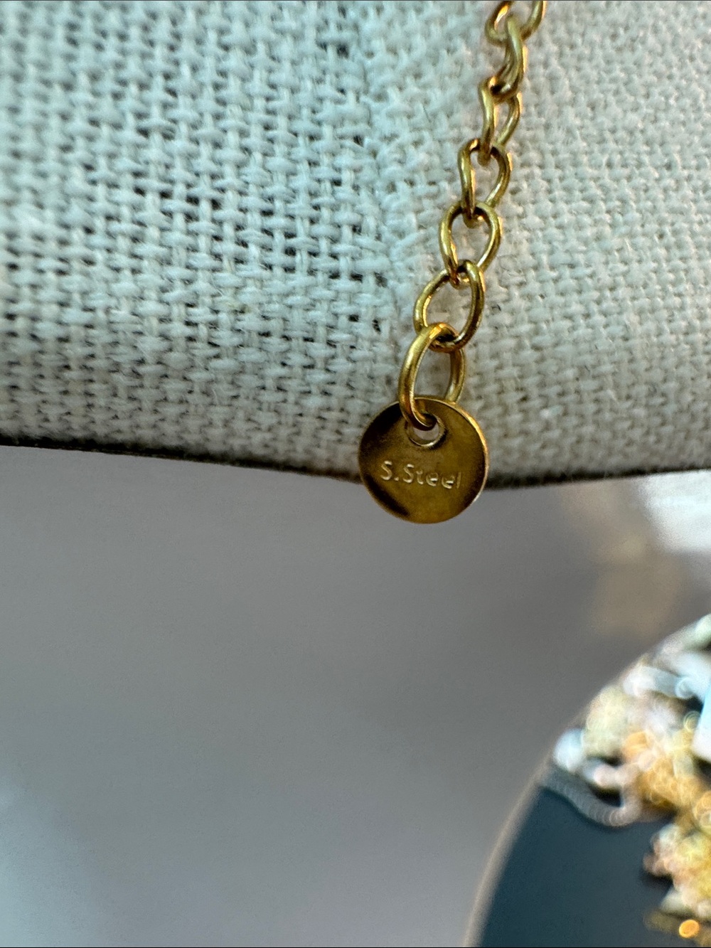 Gold Multi-Strand Bead Necklace - Women Jewelry 18k gold plated over - Picture 4 of 4